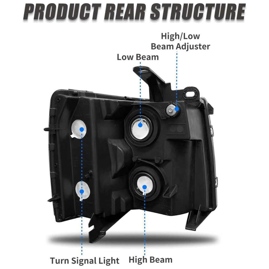 RASE Tire and Auto LLC 07-13 Silverado 1500 | 07-14 Silverado 2500 HD 3500(fit 2007 new body style & 2014 old body style models only)