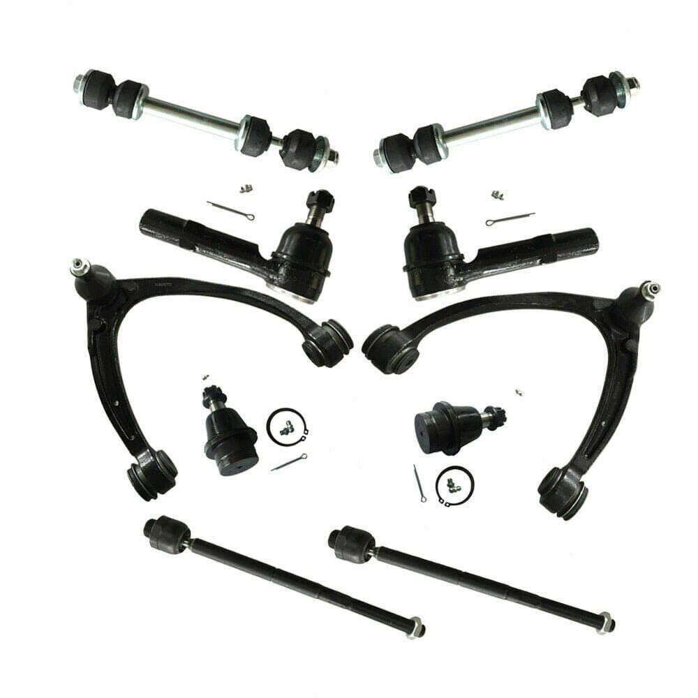 RASE Tire and Auto LLC 12pc Front Upper Control Arm Ball Joint Tie Rod for Chevy Silverado 1500 Tahoe