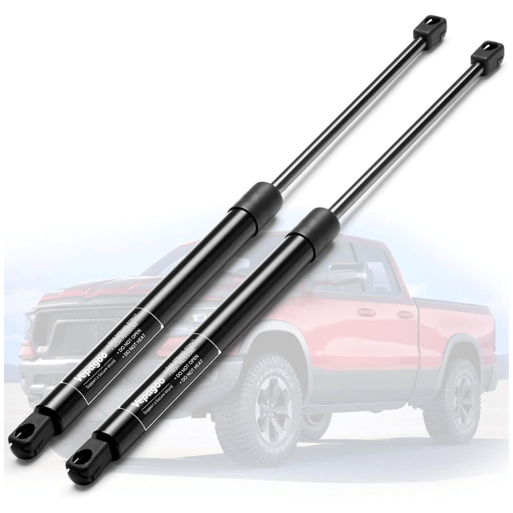 RASE Tire and Auto LLC  2 Front Hood Gas Lift Supports Struts 4364 Compatible for 2002-2010 Dodge Ram 1500/2500/3500/4500/5500 Spring Shocks