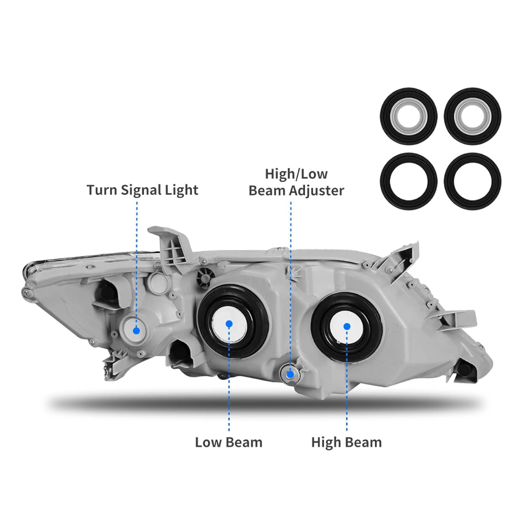 RASE Tire and Auto LLC 2010-2011 Toyota Camry Headlights Chrome
