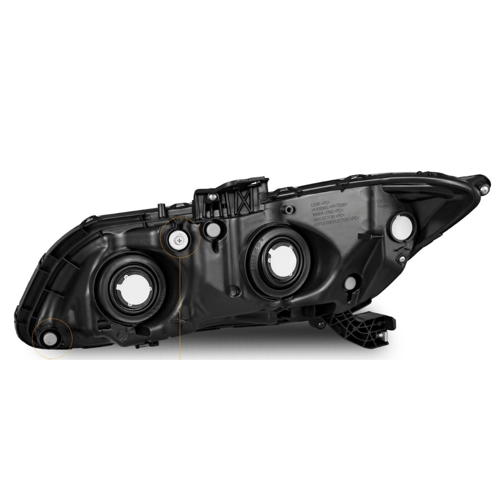 RASE Tire and Auto LLC 2012-2015 Honda Civic 4Dr Sedan| 12-13 Honda Civic 2Dr Coupe Pair Headlights Left+Right (Does NOT Fit Hybrid or Hybrid-L Models)