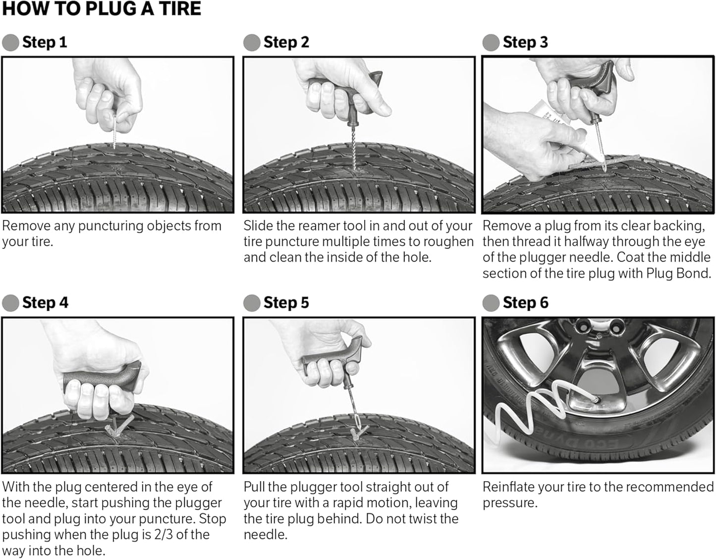 RASE Tire and Auto LLC 30pcs Tire Repair Plug Pack