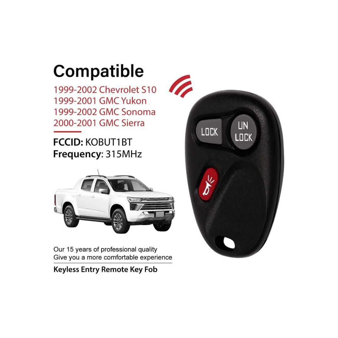 RASE Tire and Auto LLC accesories 1999 -2002 Chevrolet GMC Oldsmobile Key Fob Remote Control Replacement