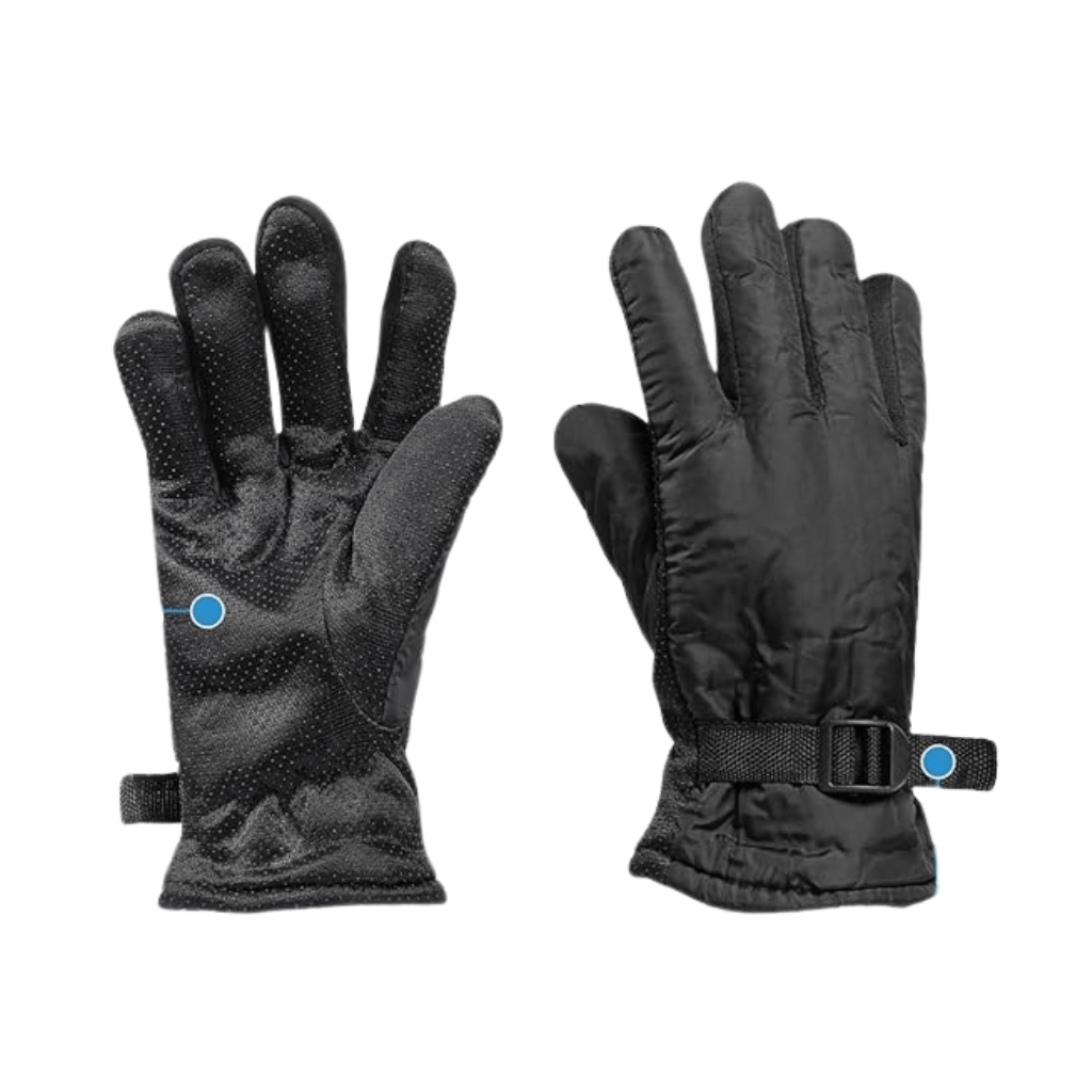 RASE Tire and Auto LLC Black Winter Ski Gloves, Cold Resistant Thermal Wear