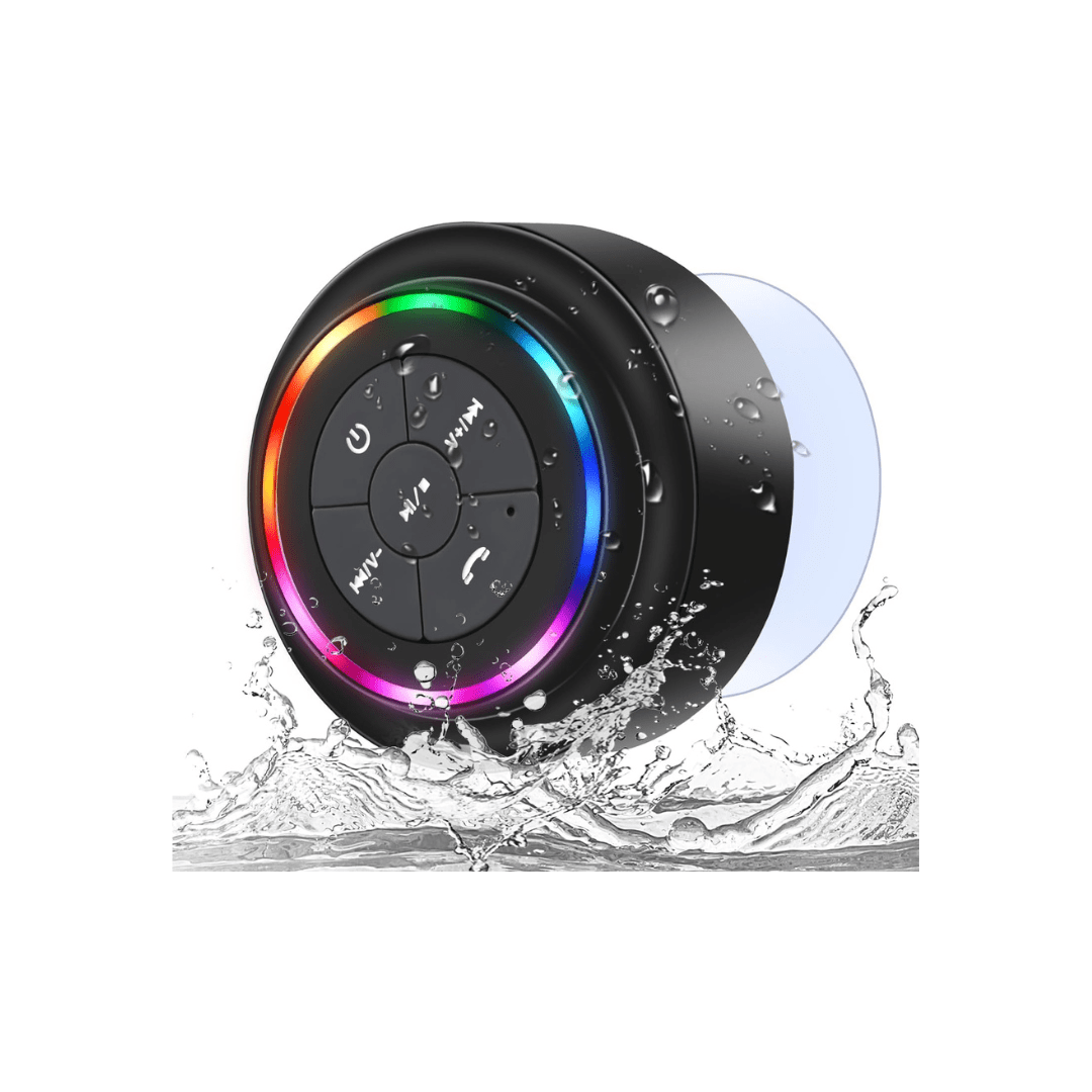 RASE Tire and Auto LLC Bluetooth Shower Speaker, Portable Bluetooth Wireless Waterproof Speaker