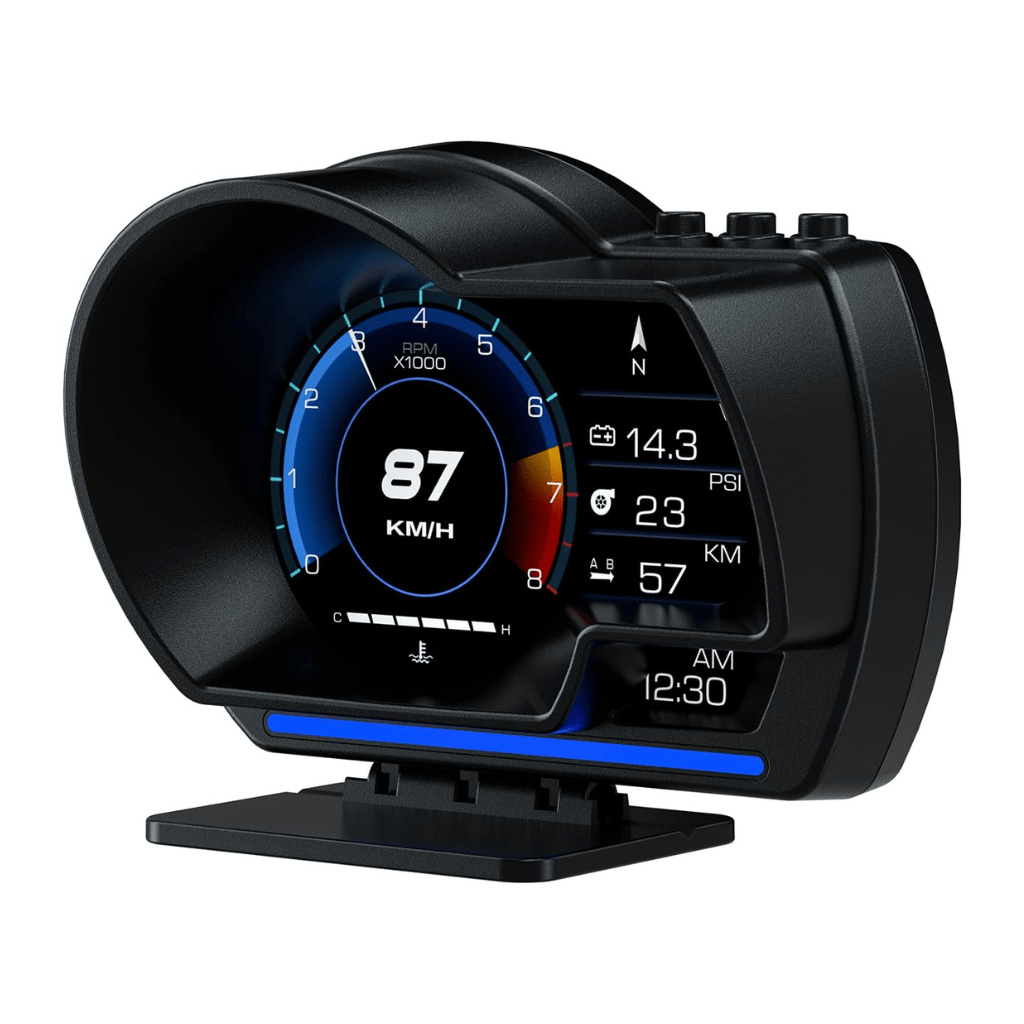 RASE Tire and Auto LLC Car Digital Display P6, OBD+GPS Smart Gauge
