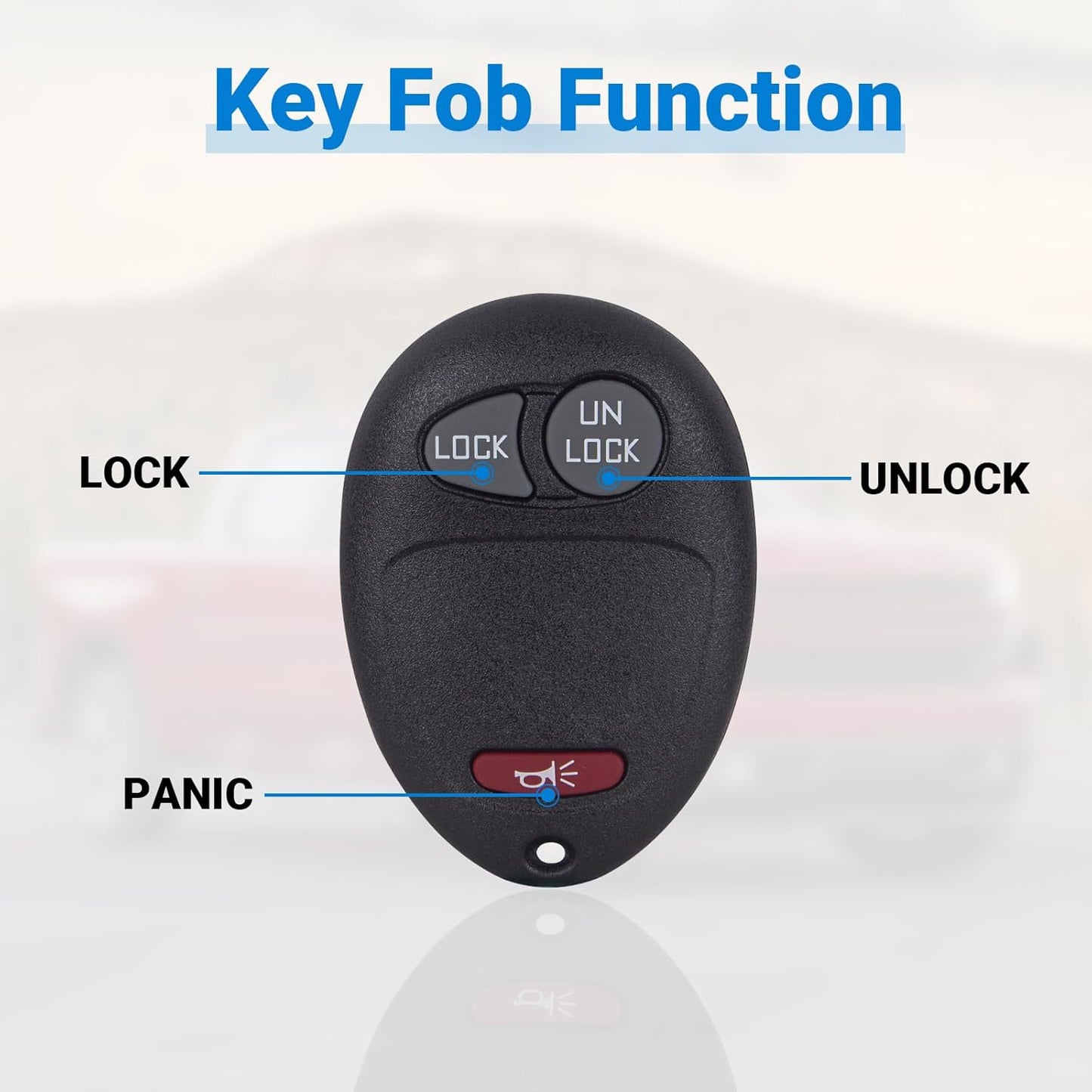 RASE Tire and Auto LLC Car Key Fob Replacement Compatible with 2001-2012 Chevy | Hummer | GMC | Isuzu