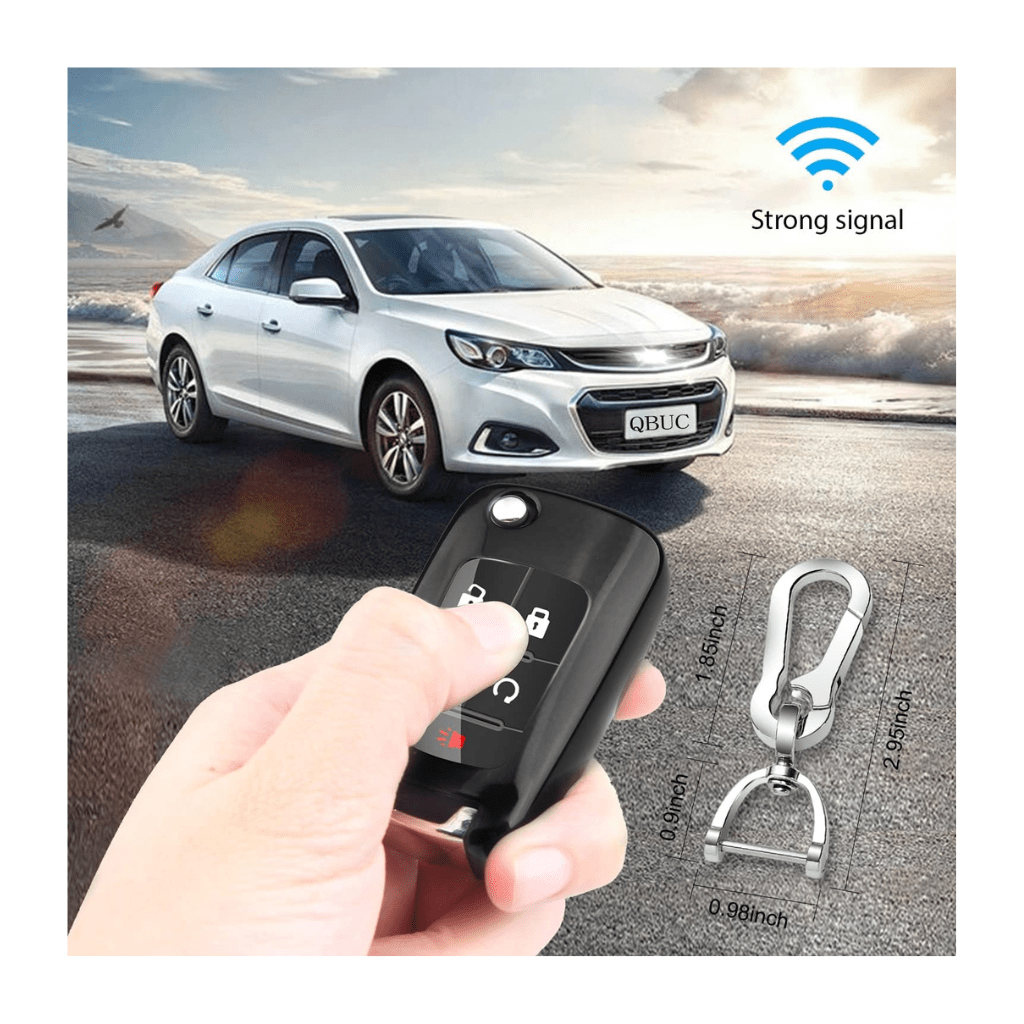 RASE Tire and Auto LLC Chevy Key Fob Cover with Keychain for Chevrolet Malibu Cruze Camaro Volt Equinox Sonic Impala Buick Regal Encore