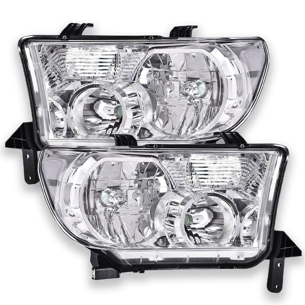 RASE Tire and Auto LLC Chrome 07-13 TOYOTA TUNDRA | 08-17 SEQUOIA Chrome OR BLACK HEADLIGHTS LEFT & RIGHT