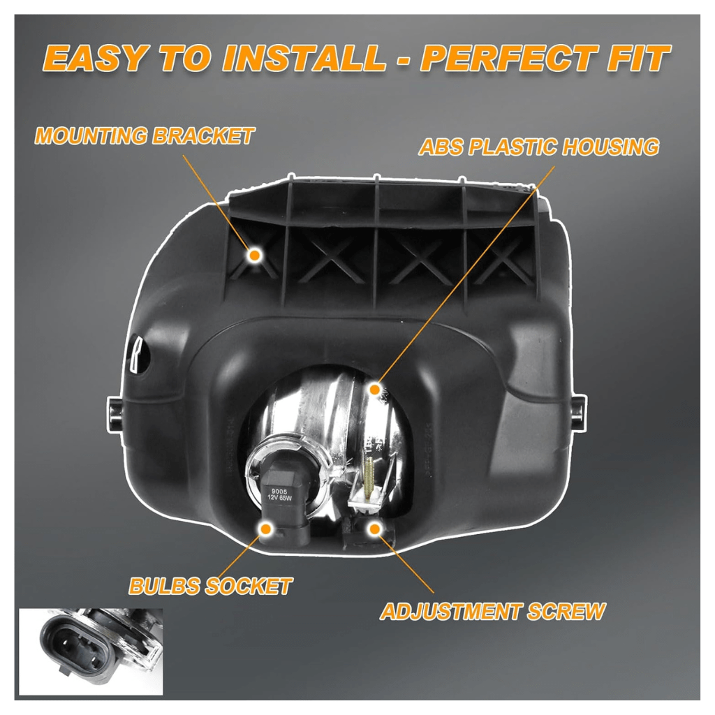 RASE Tire and Auto LLC Fog Lights for 2003-2006 Chevy Silverado 1500 2500 3500 1500HD 2500HD | 2007 Classic 02-06 Avalanche Driver and Passenger Side