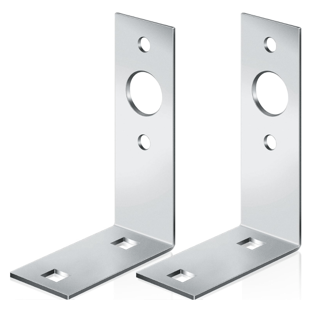 RASE Tire and Auto LLC Galvanized Trailer Light Brackets Mounting L Shape Tail Light Bracket for Boat Utility Trailer Parts Accessories, 4.5 x 3 x 1.5 Inch(2 Pcs)
