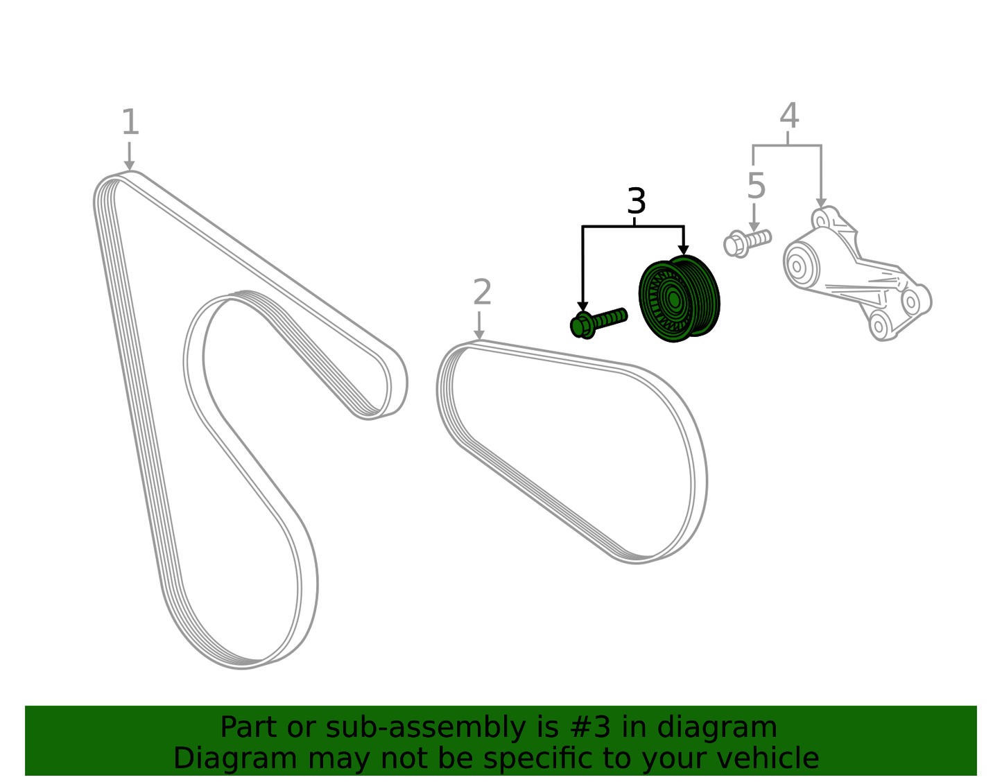 RASE Tire and Auto LLC Genuine GM Drive Belt Idler Pulley 12720530