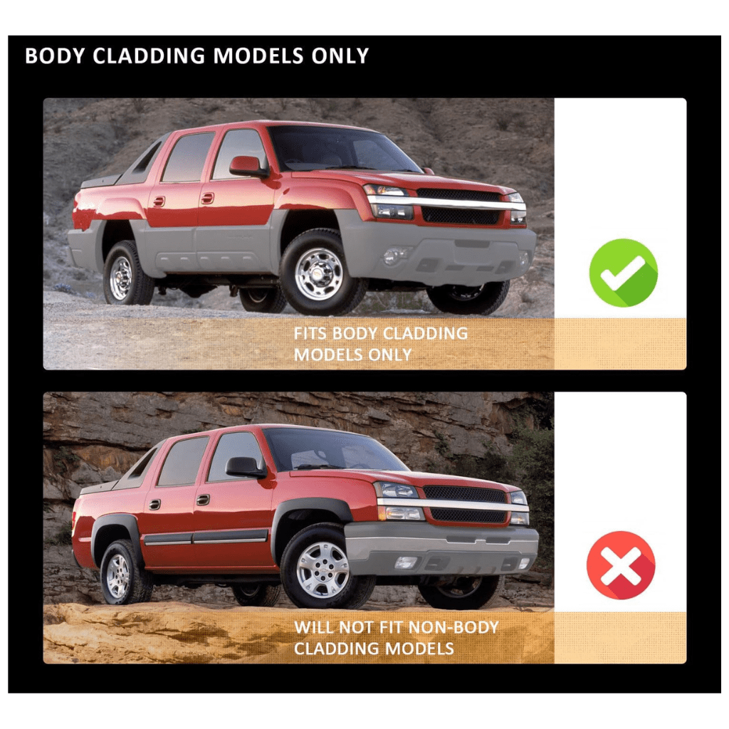 RASE Tire and Auto LLC Headlights for 2002-2006 Chevy Avalanche 1500 2500 (Fits Body Cladding Models Only)