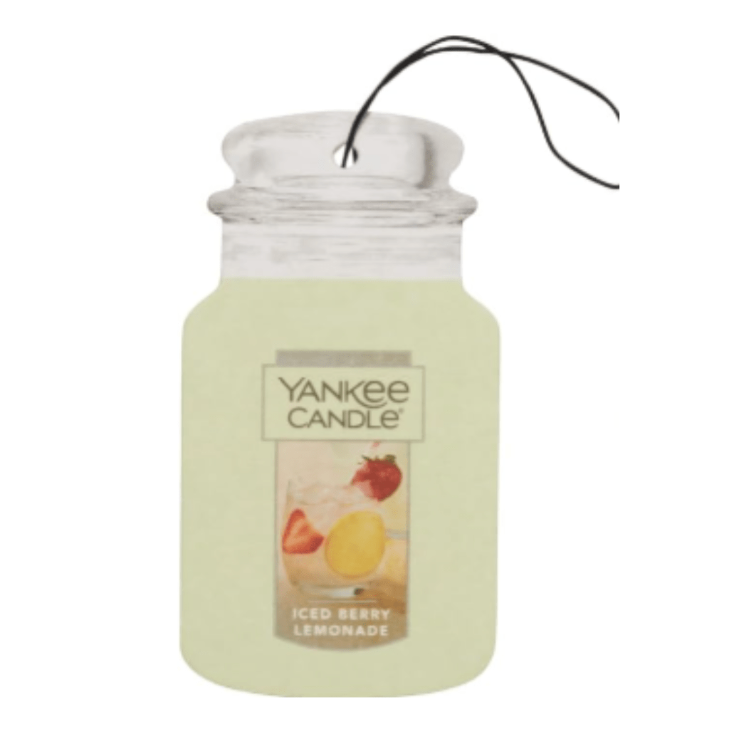 RASE Tire and Auto LLC Iced Berry Lemonade Yankee Candle Jar Air Freshener *** Available in different scents***
