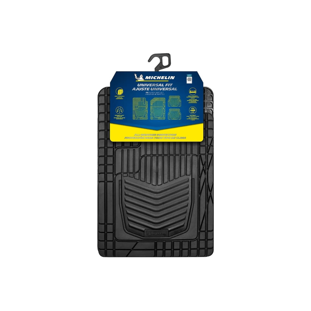 RASE Tire and Auto LLC MICHELIN Universal Rubber Car Mat (Black) 4 Pieces