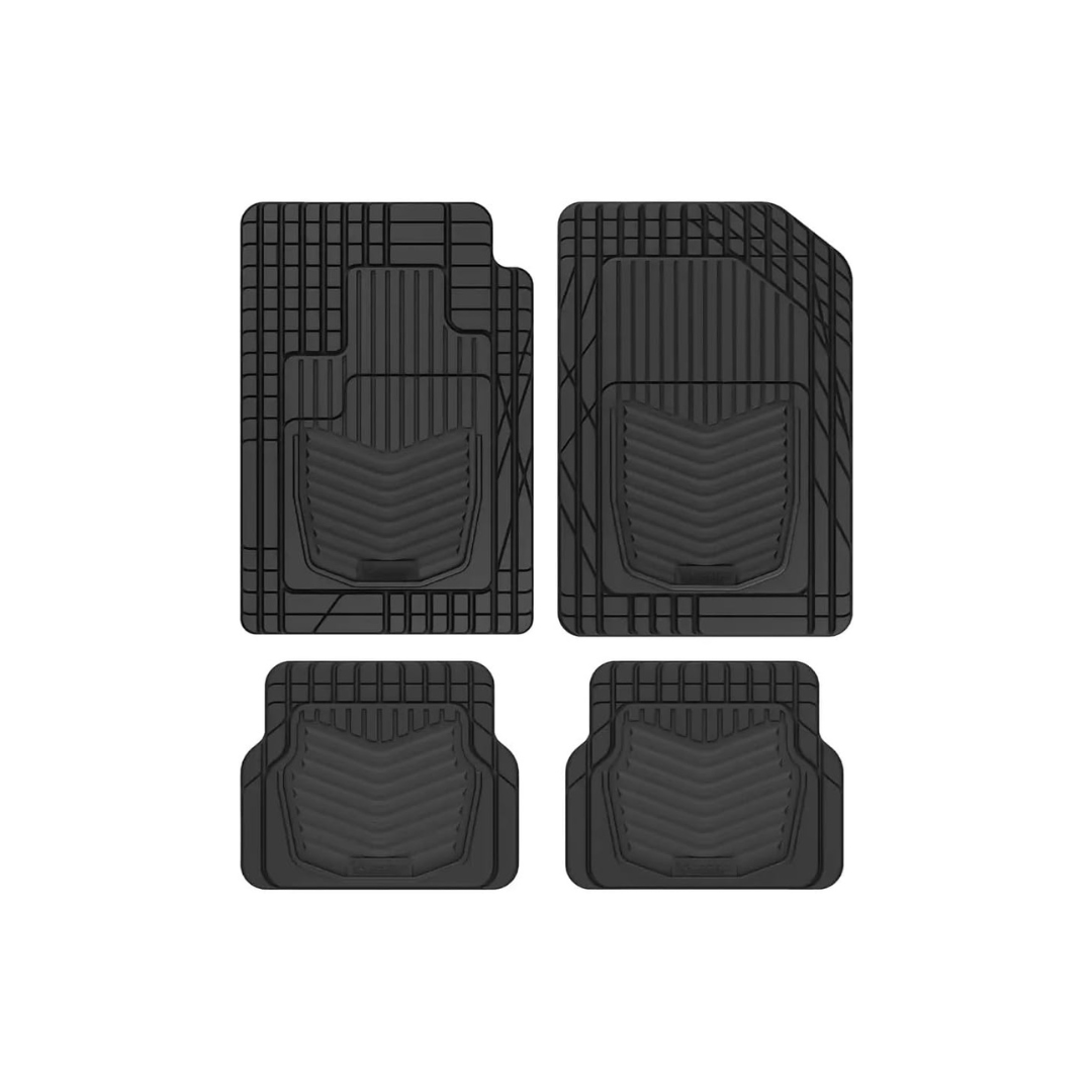 RASE Tire and Auto LLC MICHELIN Universal Rubber Car Mat (Black) 4 Pieces