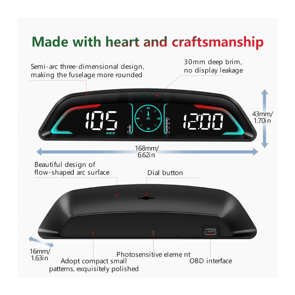 RASE Tire and Auto LLC OBD2 Digital Gauge Display for cars 2009 AND NEWER