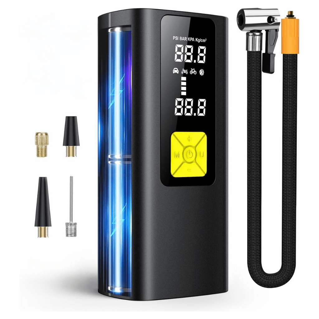 RASE Tire and Auto LLC Portable Air Compressor, 160 PSI Portable Air Pump for Car Tire Inflator with Digital Pressure Gauge