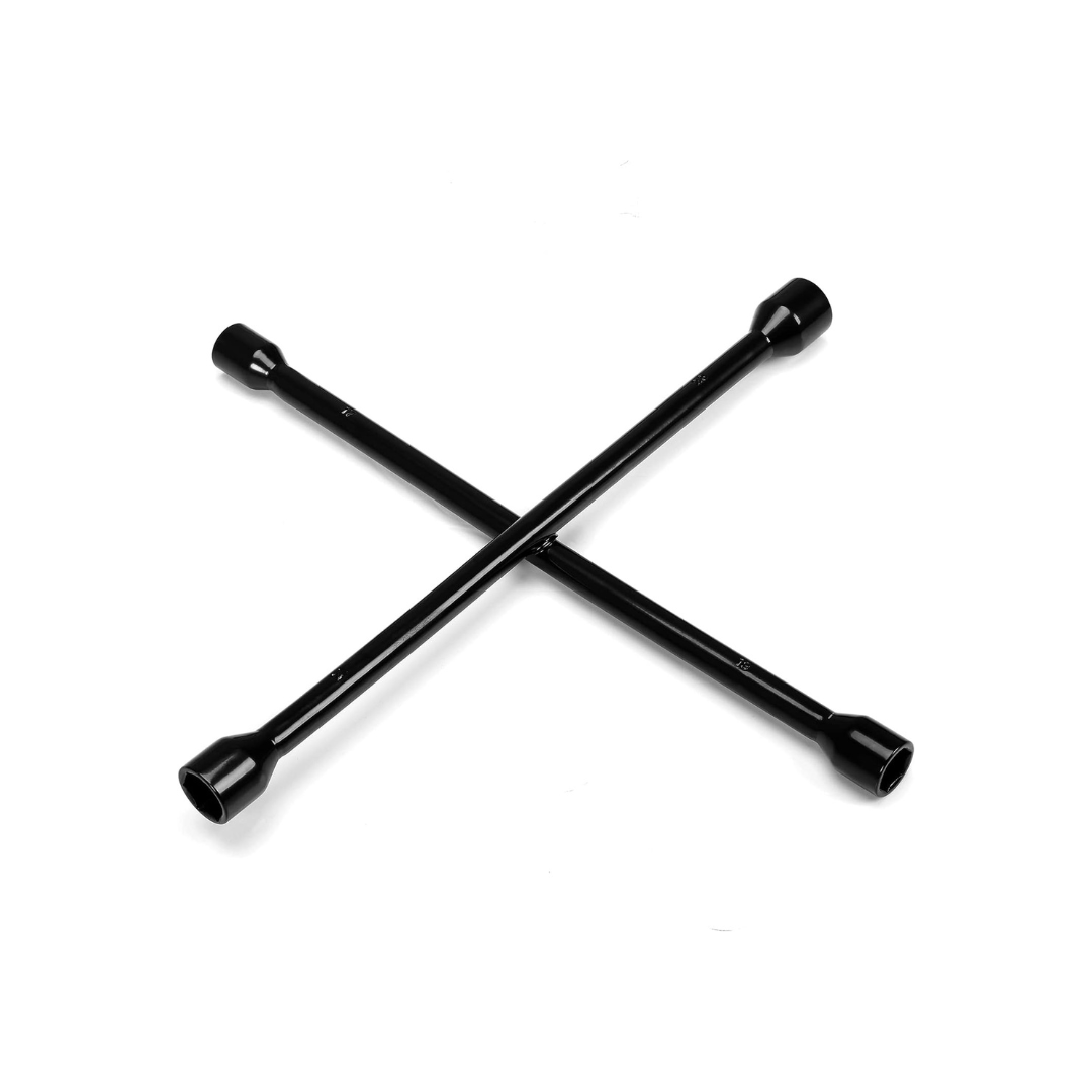 RASE Tire and Auto LLC Professional 14" Universal Heavy Duty 4-Way Cross Lug Wrench, Black