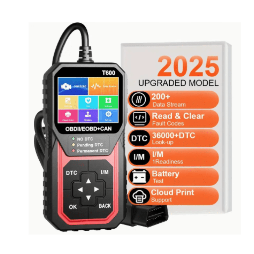 RASE Tire and Auto LLC Professional T600 OBD2 Scanner | Automotive DTC Lookup Car Diagnostic Tool Support Cloud Print Oxygen Sensor Test Code Reader