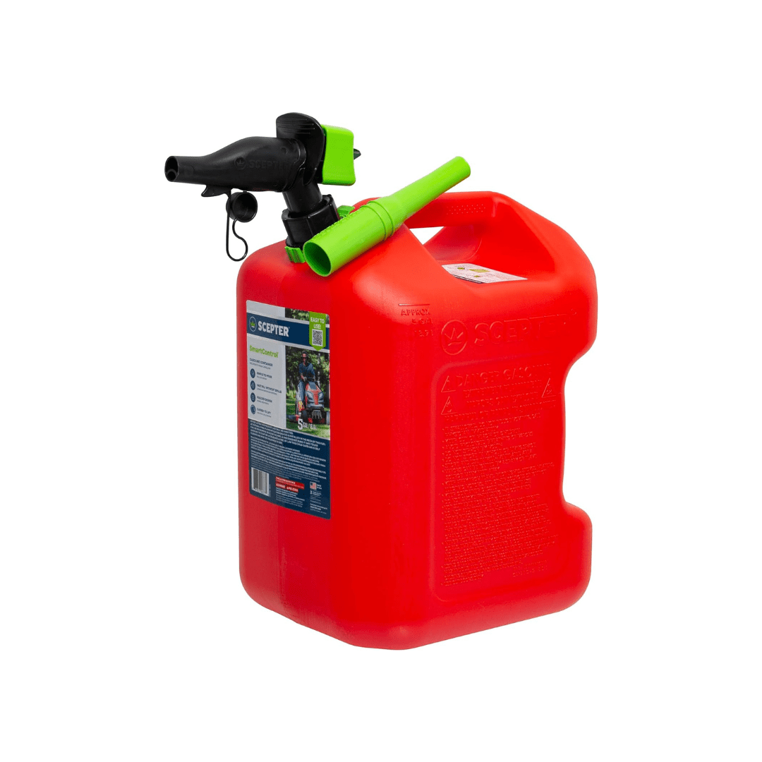 RASE Tire and Auto LLC Scepter FSCG552 Fuel Container with Spill Proof SmartControl Spout with Bonus Funnel