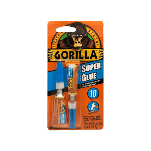 RASE Tire and Auto LLC Shop Supplies Gorilla Super Glue, Two 3 Gram Tubes, Clear