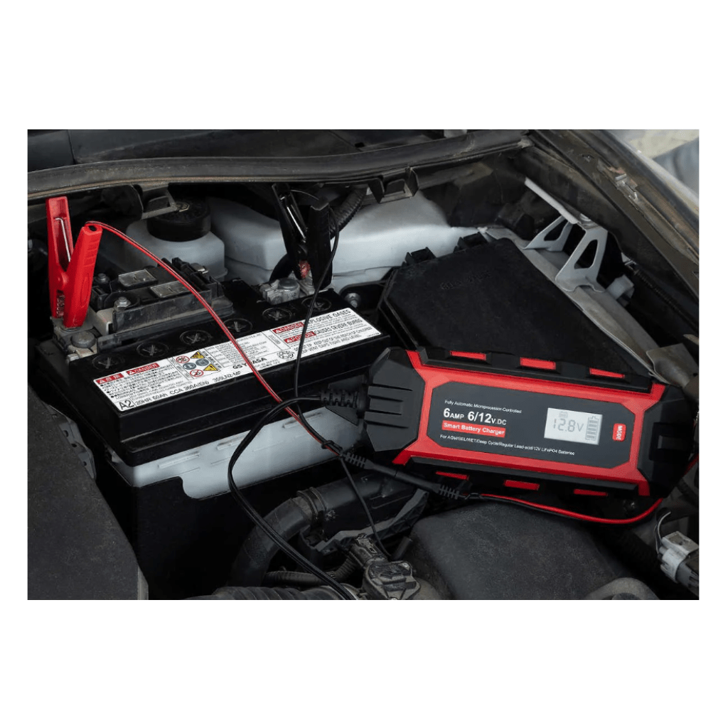 RASE Tire and Auto LLC Ultrapro Elite Intelligent Battery Charger and Maintainer, 6V/12V, 6A