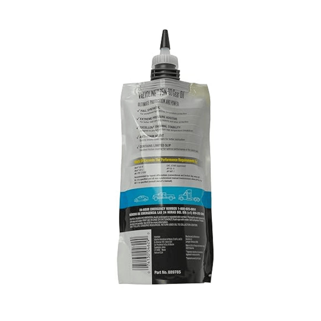 RASE Tire and Auto LLC Valvoline Flexfill SAE 75W-90 Full Synthetic Gear Oil 1 QT