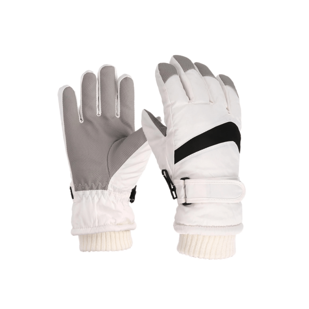 RASE Tire and Auto LLC White Medium Ski Gloves