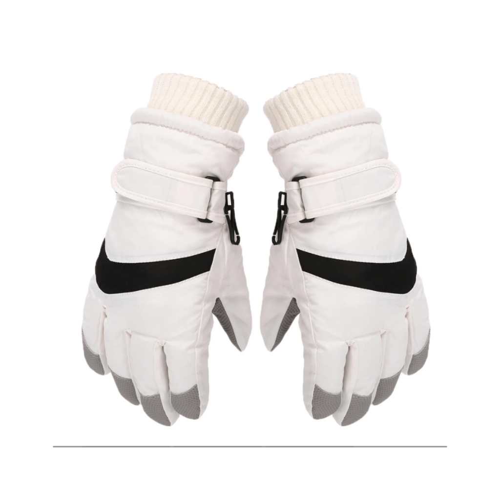 RASE Tire and Auto LLC White Medium Ski Gloves