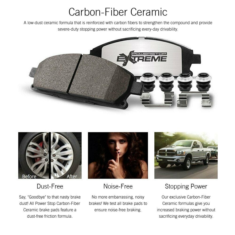 RASE Tire and Auto LLC 2019 Ram 2500 | 3500 Power Stop Rear Z36 Truck & Tow Brake Set Z36-2225