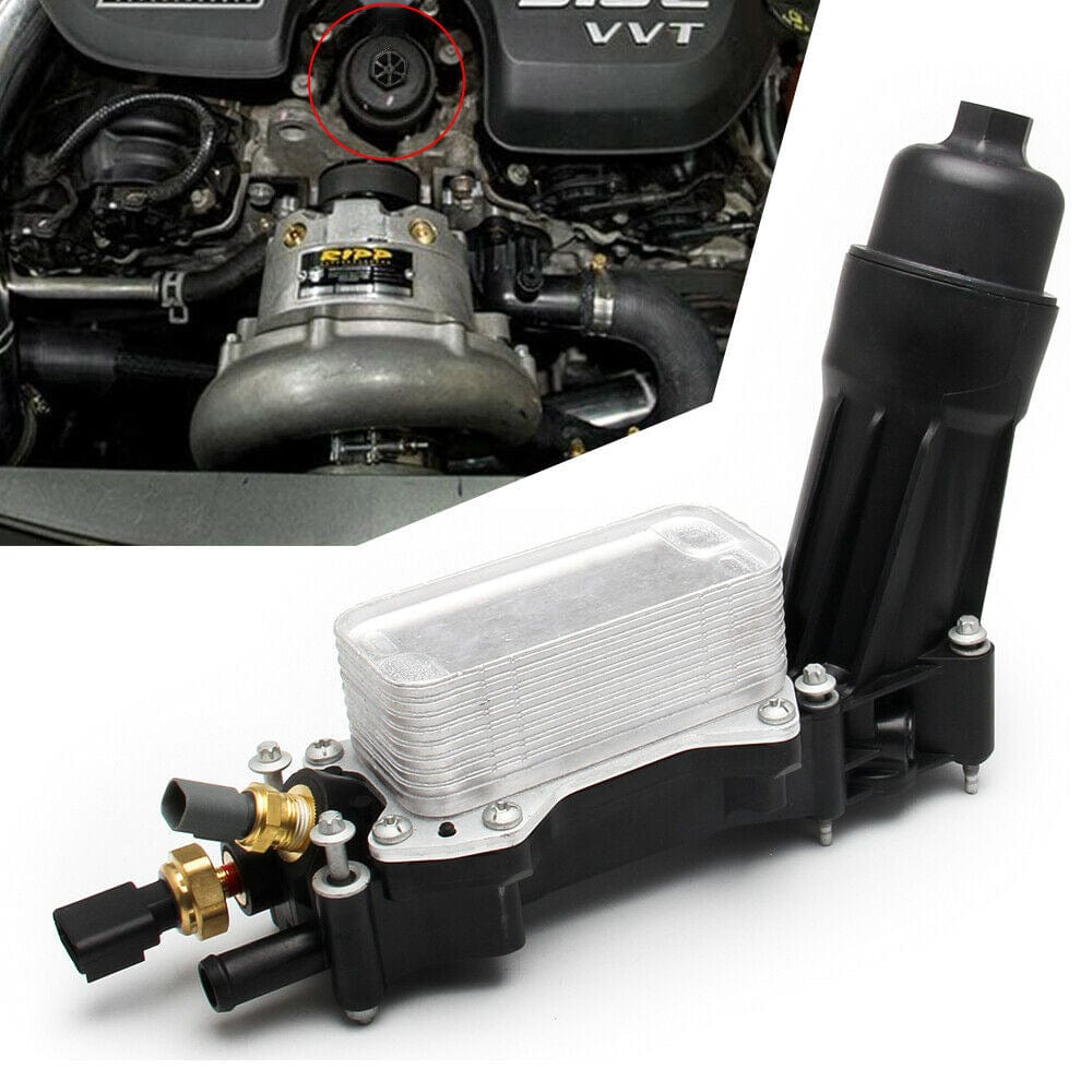 RASE Tire and Auto LLC Oil Cooler Filter Adapter Housing 68105583AF For Jeep Chrysler Dodge 3.6 2014-17