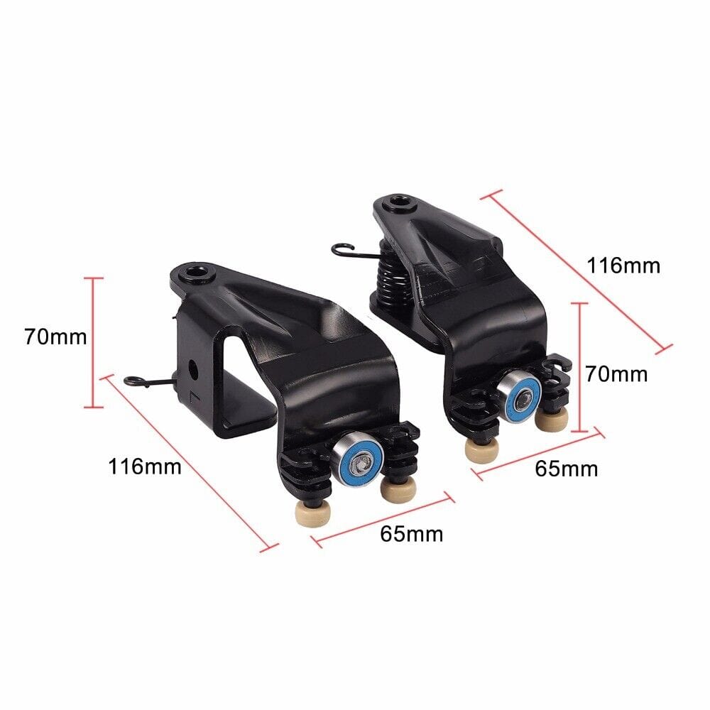 RASE Tire and Auto LLC Pair Left & Right Center Mount Sliding Door Rollers For 2005-2010 Honda Odyssey