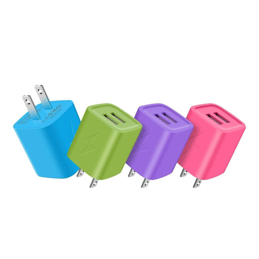 RASE Tire and Auto LLC Wall 2 USB Wall Charging Adapter - Colors Vary