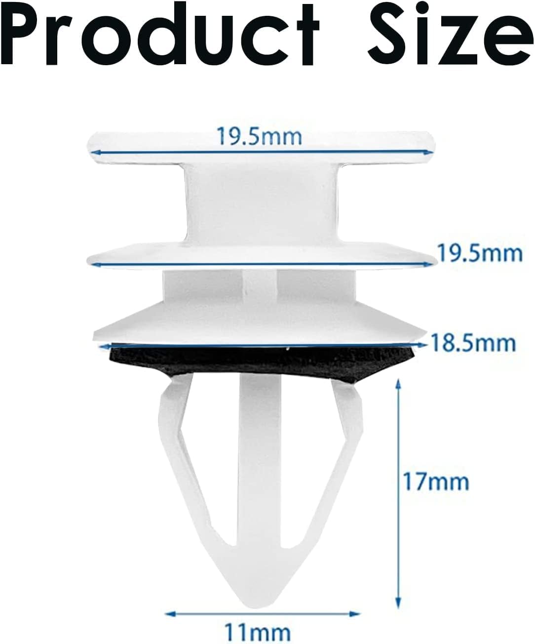 10pcs Door Trim Panel Retainer Clip, Compatible with GM Chevrolet Saab Hummer H2 Equinox Camaro GMC Cadillac ATS CTS SRX 11519031