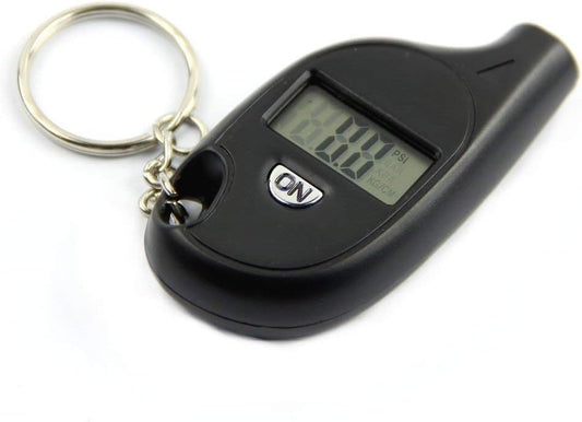 LCD Digital Tire TIre Air Pressure Gauge Mini  Keychain