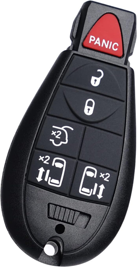 M3N5WY783X IYZ-C01C 433 Mhz 6 Button Keyless Entry Remote Key Fob for Dodge Grand Caravan 2008-2014 for Chrysler Town and Country 2008-2015