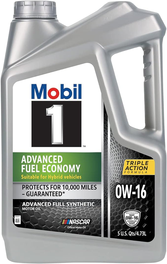 Mobil 1 Advanced Fuel Economy Standard Full Synthetic Engine Oil 0W-16