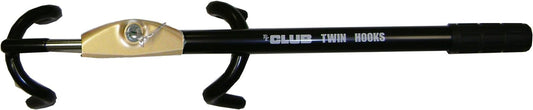 The Club 3100 Twin Hooks Steering Wheel Lock, Black/Gold