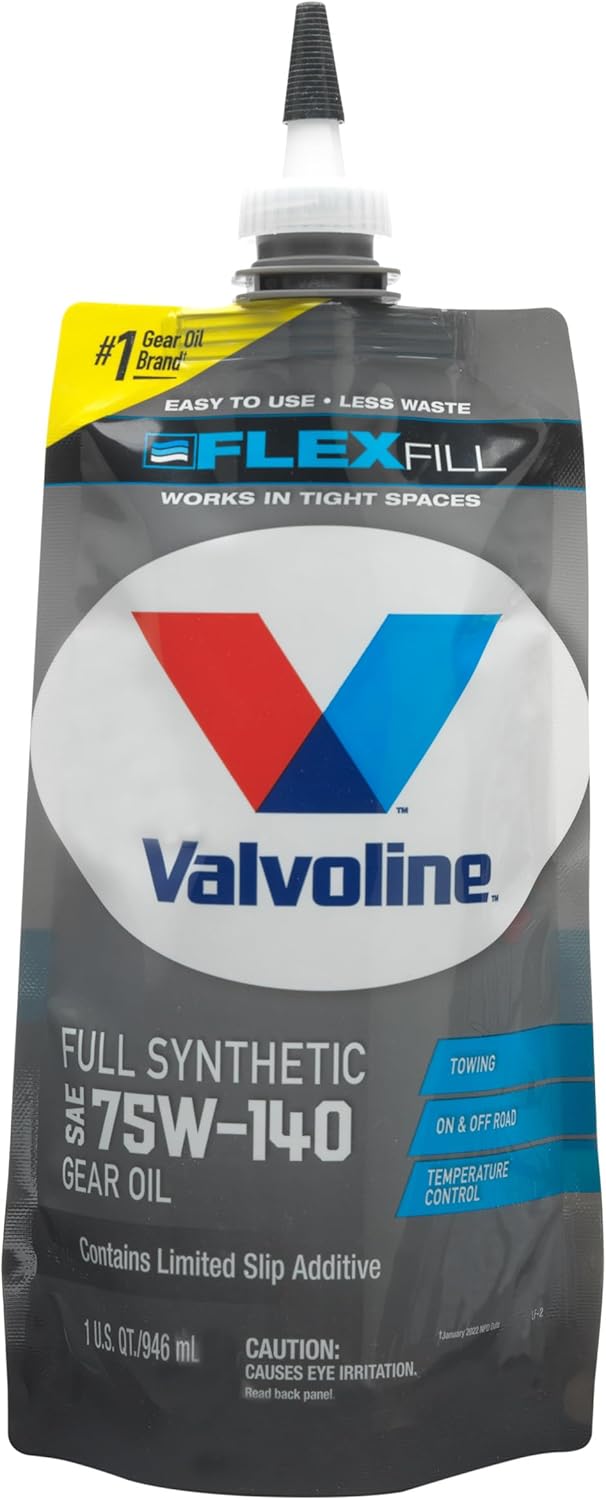 Valvoline FlexFill Full Synthetic SAE 75W-140 Gear Oil 1 QT Pouch