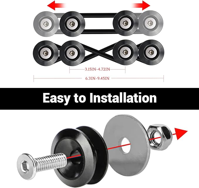 Bumper, Hood, Trunk Fastners - Quick Release