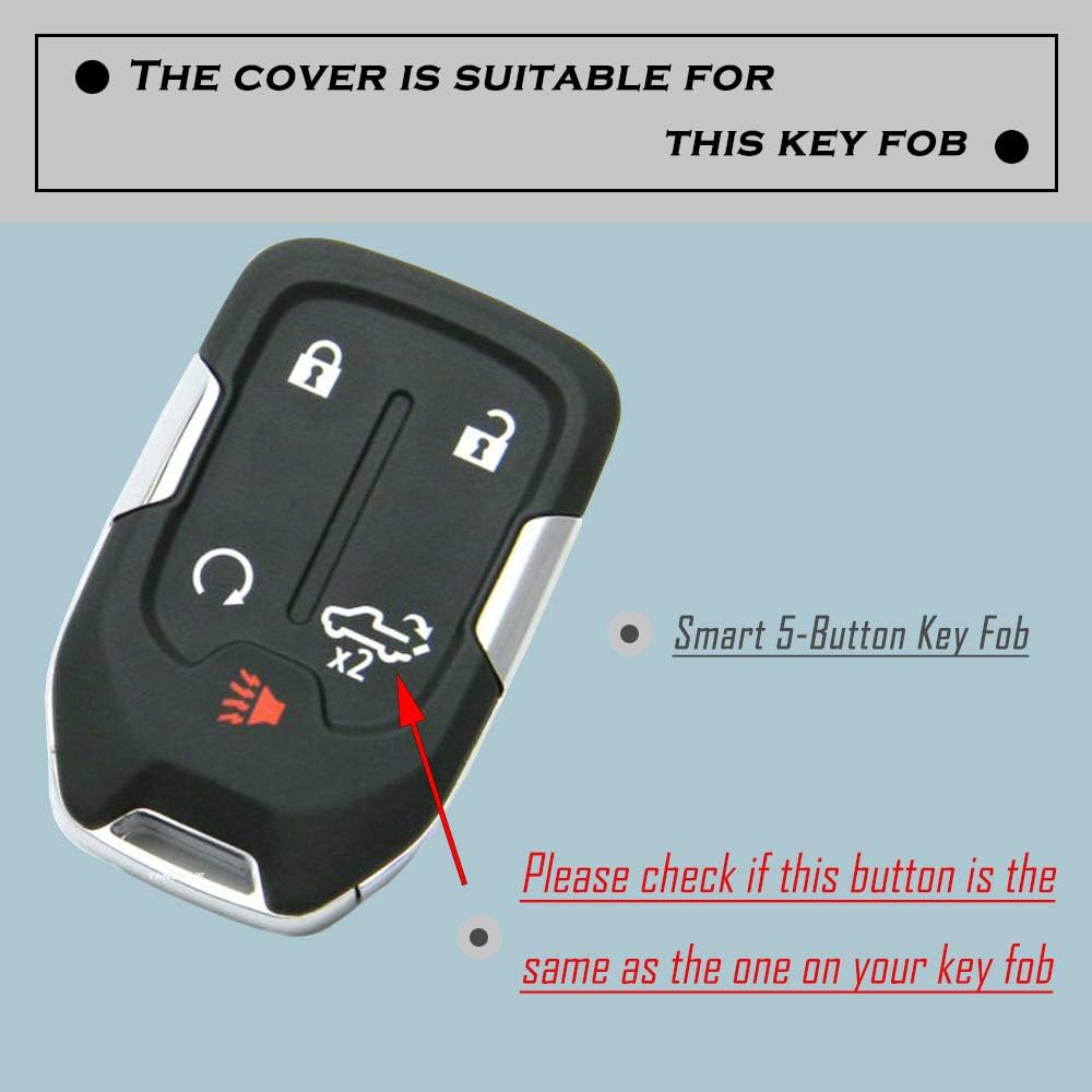 2019-2023 Chevrolet & GMC 5- Button Key Fob Soft Cover