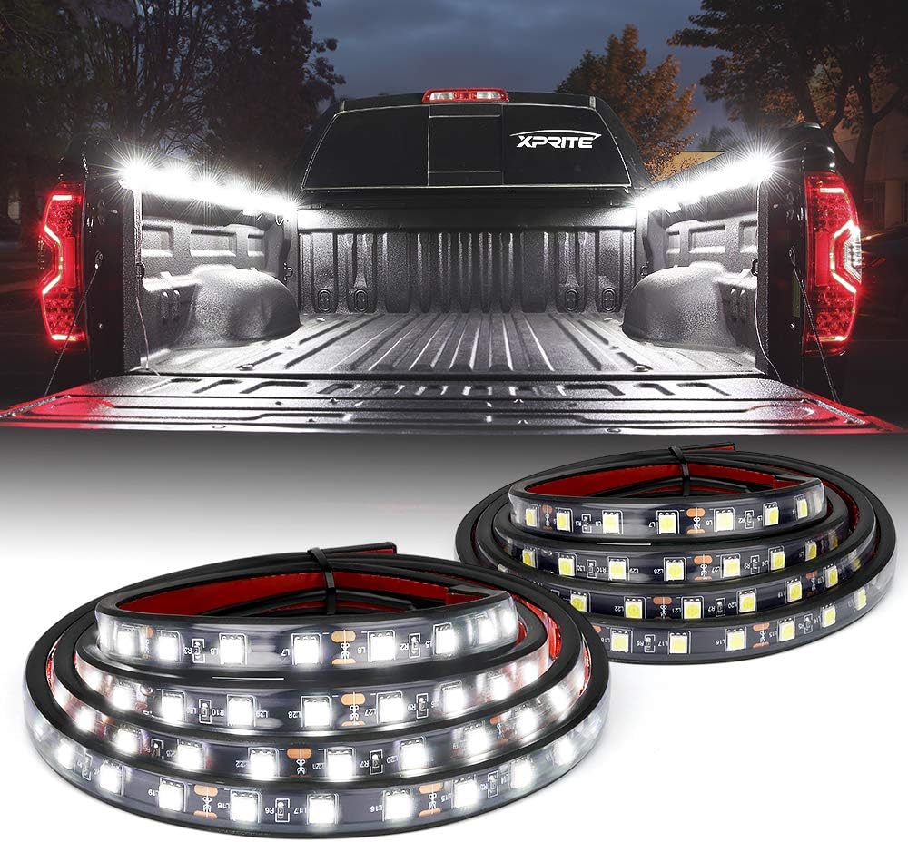 2PCS 60 Inch 180 LEDs Bed Strip Kit with Waterproof on/Off Switch