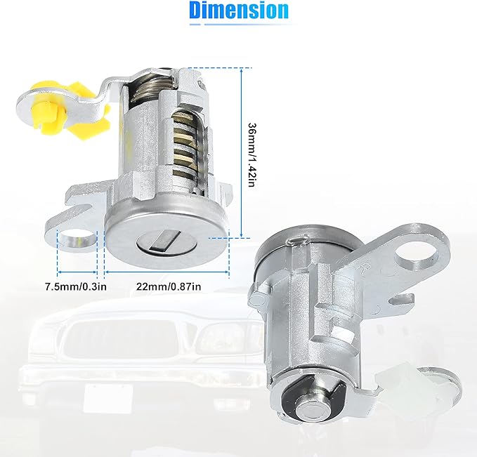 Door Lock Cylinder compatible with Aveo 04-07 Right Side No Keys