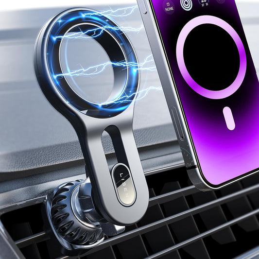 Car Mount [Easily Install] Hands Free Magnetic Phone Holder