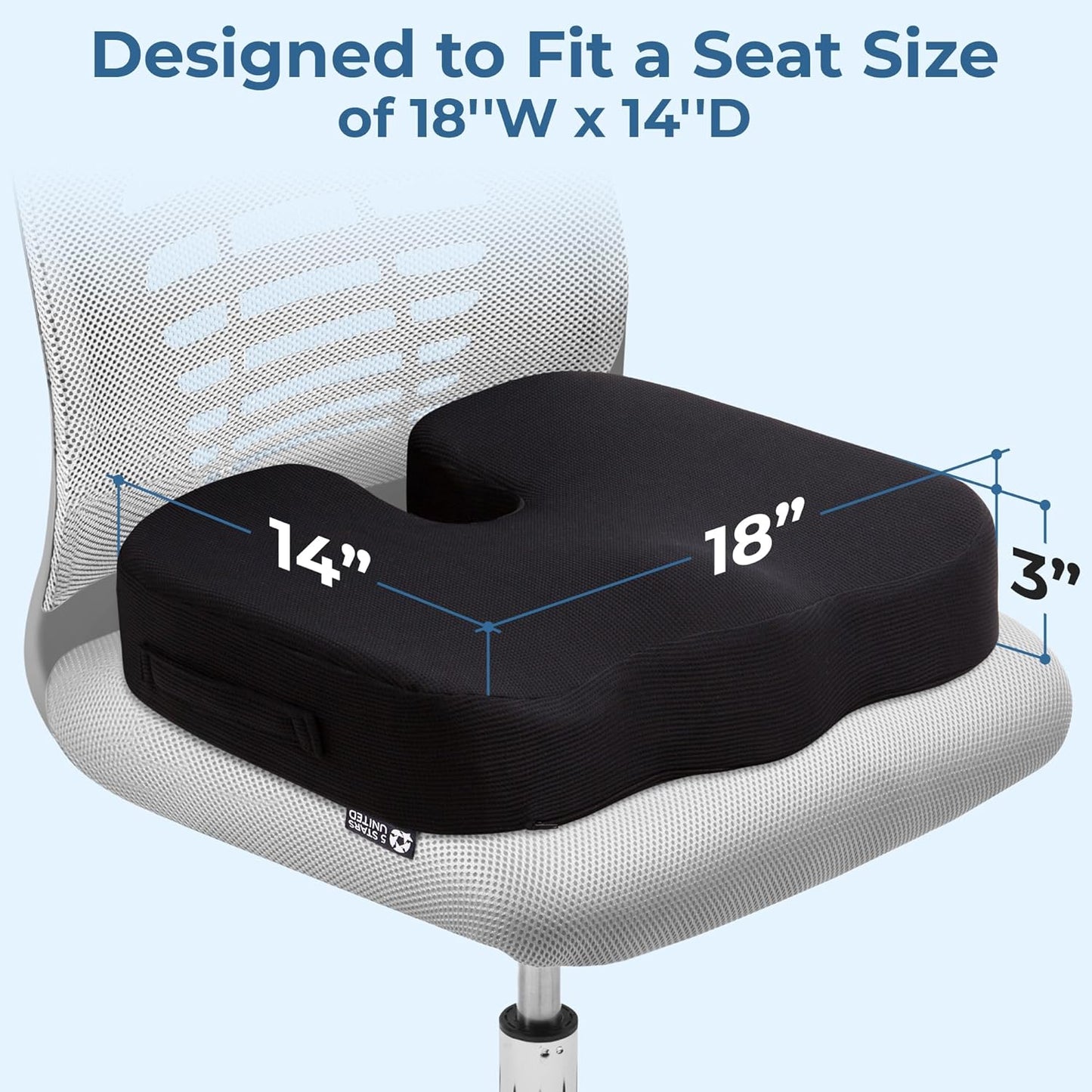 Seat Cushion for Desk Chair - Pain Relief