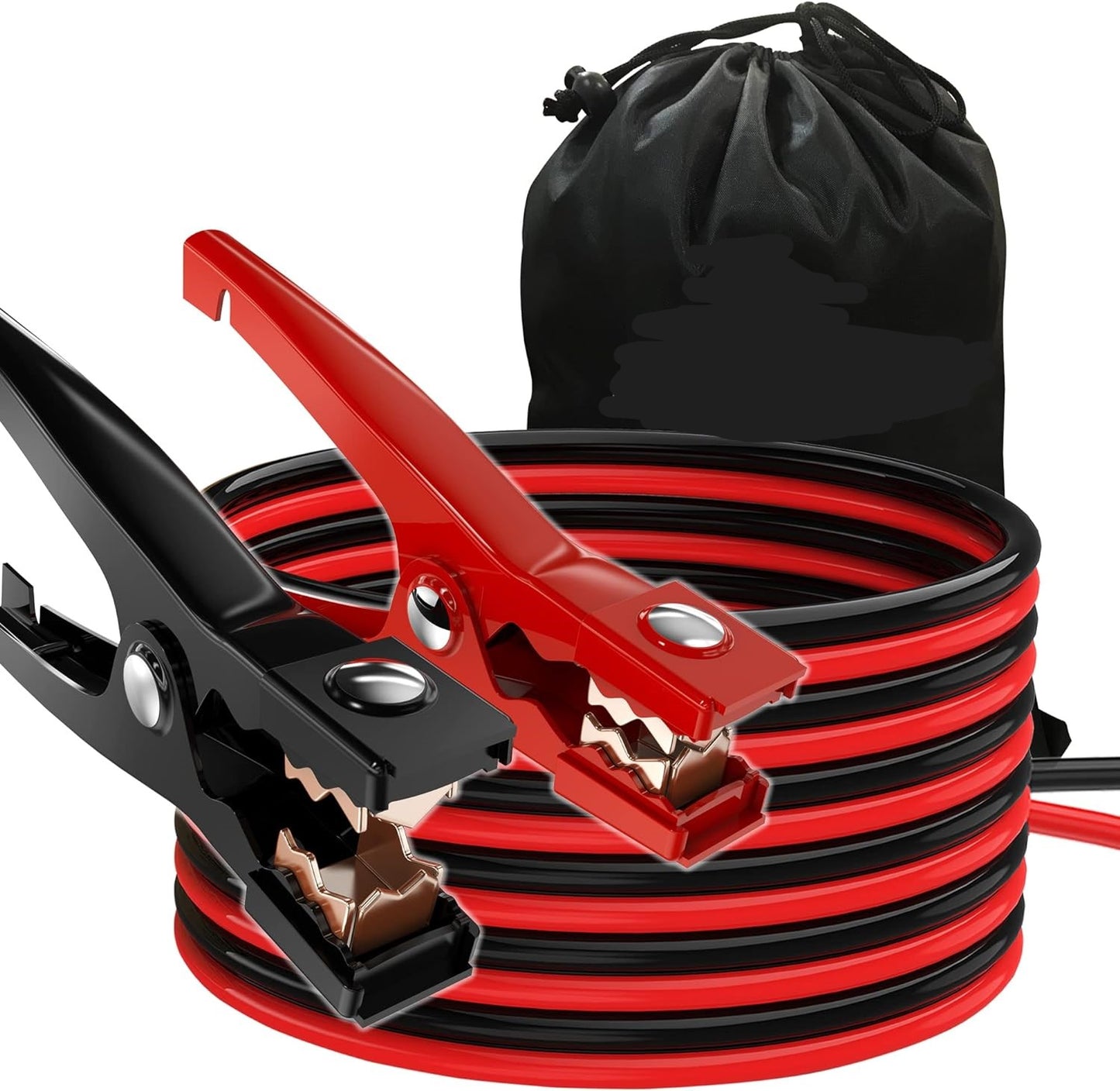 Jumper Cables for car, UL-Listed 8 Gauge 12 Feet Heavy Duty Booster Cables with Carry Bag (8AWG x 12Ft)