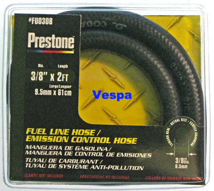 Prestone 3/8 Inch X 2 Foot Fuel Hose - FU0308