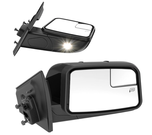 Used Passenger Side Power Heated Mirror Ford Edge 2009-2011. With Blind Spot Detection, Heated, Puddle Light *****Royal Blue back cover******