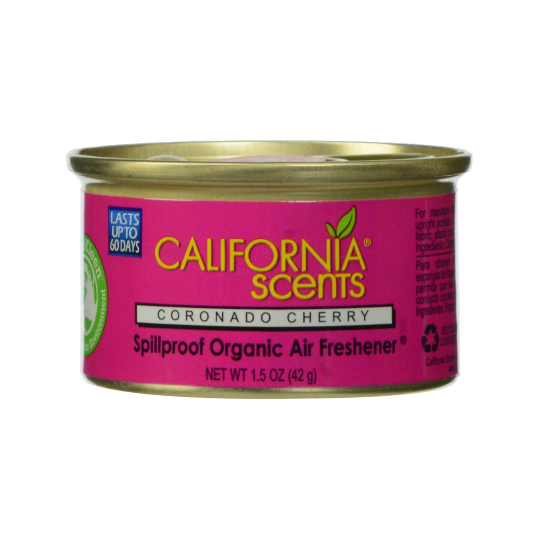 California Scents Spillproof Organic Air Freshener, Coronado Cherry, 1.5 Ounce Canister